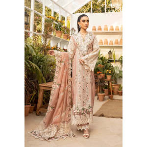 Salwar Kameez de luxe Elaf Premium - ELM-12 Shahana-TC-1330 - 100% coton - Product Image 1