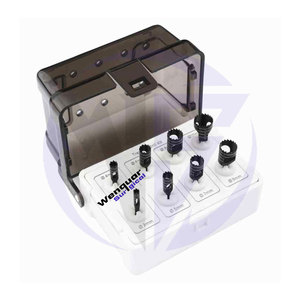 ชุดเจาะทรีไฟน์8ชิ้นชุดดอกสว่านไทเทเนียมแบบมืออาชีพสำหรับทันตกรรมรากฟันเทียมพร้อมที่จับเครื่องมือทันตกรรม - Product Image 1