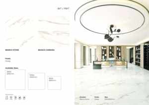 Carreaux de sol en porcelaine brillante 1200x1200, dalle de grande taille pour projets commerciaux - Product Image 5