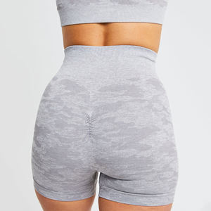 Shorts de yoga pour femmes à taille haute personnalisés, respirants, séchage rapide, vêtements de sport tendance - Product Image 4