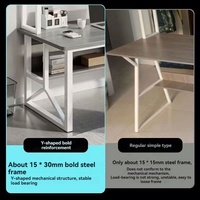 Table de Jeu d'Ordinateur GEDO en Gros, Bureau Gaming E-Sports Moderne en MDF avec Étagère de Rangement et Pied en Y à Structure Améliorée