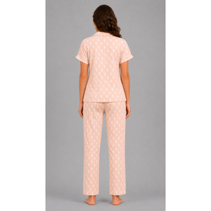 Conjunto de Pijama de Algodón Peinado de Doble Capa Premium, Ropa de Dormir Suave para Verano - Product Image 4