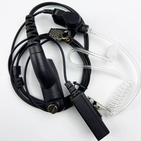 Untuk Motorola PMLN6129 2-Wire Acoustic Tube Surveillance Earpiece Walkie Talkie Headset Radio Dua Arah Earphone APX1000 SRX2200