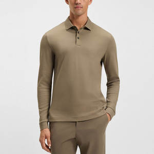 2025 conception personnalisée tricoté hommes chemises à manches longues à manches longues confortables et à séchage rapide tricoté hommes chemises à manches longues - Product Image 1