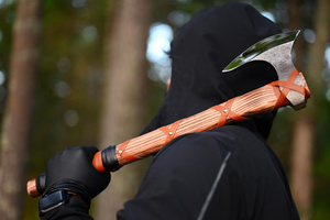 Tay-Giả Mạo Thép Không Gỉ Viking <span class=keywords><strong>Axe</strong></span> Với Màu Đen Xử Lý Tùy Chỉnh Bắc Âu Hatchet Sưu Tập Bắc Âu Rìu Cho Quà Và Hiển Thị - Product Image 6