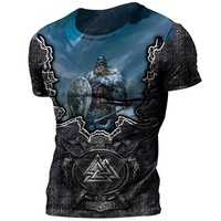 Camisetas de Manga Corta para Hombre, Transpirables, Personalizables, con Estampado de Calavera 3D Vintage, Estilo Hip Hop, Cuello Redondo, Talla Grande, Gran Venta de Verano