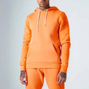 Ropa deportiva de lana de algodón 100% de alta calidad para hombre, conjunto de 2 piezas de talla grande, trajes de entrenamiento ecológicos para correr, transpirables - Product Image 3