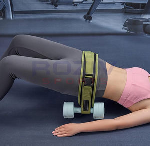 Ceinture de poussée de hanche en néoprène antidérapante avec rembourrage résistant et poids réglables pour haltères, idéale pour la gym, les sports d'été et les activités de plein air. - Product Image 5