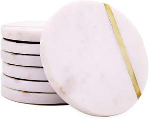 Superb Design Mother of Pearl Coasters With Mother of Pearl <b>Stand</b> Holder for <b>Drinks</b> for Dining Table Home Restaurant and Hotel - Product Image 4