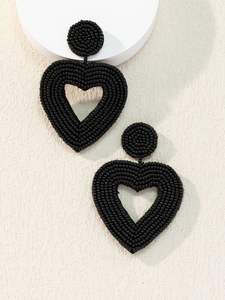 Boucles d'oreilles brodées à la main en perles de verre légères et durables pour une utilisation longue durée et des soirées MOHSIN HANDICRAFTS MH-1140 - Product Image 5