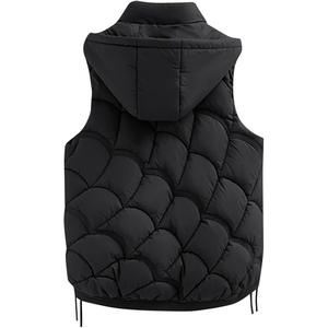 2025 Women's Cropped Fluffy Puffer Waistcoat Soft Waterproof Winter Vest Vintage Cropped Fluffy Puffer Sleeveless Cotton - Product Image 2