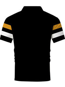 Fabricación OEM logotipo personalizado poliéster Polo camisas de trabajo Hombres estilo casual Golf Polos diseño sólido cuello redondo 200 gramos Jersey tela - Product Image 3