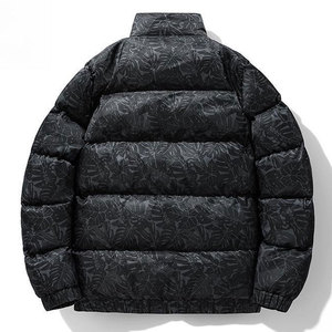 Designer Men's Winter Puffer <b>Jacket</b> with Hood <b>Canvas</b> and Down Padding - Product Image 6