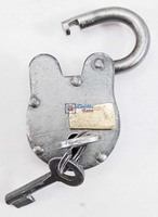 Cadenas en fer antique Vintage rustique Vintage Pirate trésor anglais coffre coffre serrure de porte travail antique serrure en fer et serrure à clé