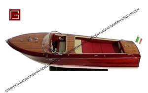 Barco de velocidad de madera de alta calidad de diseño personalizado del fabricante Gia Nhien-Técnica pintada Super Riva Florida Low MOQ - Product Image 2