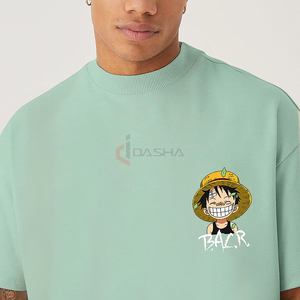 เสื้อยืดสตรีทแวร์หนาแบบเย็บปักโลโก้ได้ตามต้องการสำหรับทั้งชายและ100% - Product Image 4