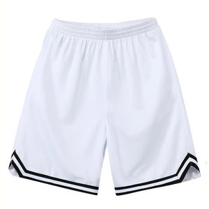 กางเกงขาสั้นผู้ชายเอวยางยืดมีเชือกผูกเอวกางเกงบาสเก็ตบอลผ้าโพลีเอสเตอร์/ ผ้าฝ้ายพิมพ์ลายเฮฟวี่เวท - Product Image 1