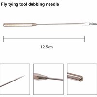 Kit de herramientas para atado de moscas - Portátil, 5 piezas: Bobinas Whip Finisher, Alicates para Hackle e Hilador de Agujas para Pesca con Mosca de Trucha