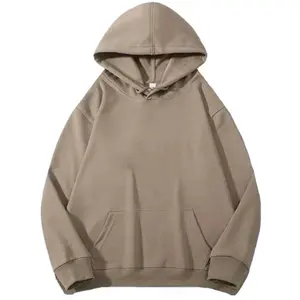 Sudadera holgada con capucha 2025 para parejas hecha de algodón suave Premium de punto 100% GSM 360 Basics mezcla de algodón - Product Image 4