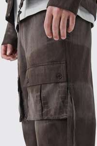 Vente chaude Nouveau Designer À La Mode Sergé Tie Dye Taille Fixe Jambe Droite Cargo Pantalon À La Fabrication En Gros à Bas Prix - Product Image 3