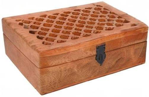 Empaque de Joyería Ecológico, Rectangular, de Madera Rojo Granate, Pulido, con Bisagras, Hecho a Mano, Suministro Directo de Fábrica, Proveedor Indio - Product Image 4