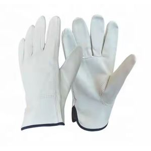 good quality Comfortable split leather driver gloves mechanical gloves leather motorcycle gloves cheap price - Product Image 3