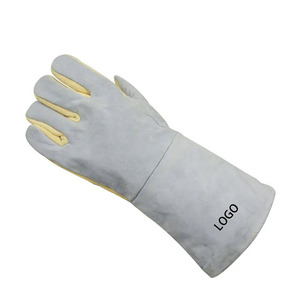 Guantes de soldadura de último estilo de diseño superior Buena venta Protección de manos y brazos exigida por el cliente - Product Image 4