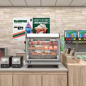 Exhibidor de Vidrio con Calefacción para Mostrador de 26 Pulgadas, 6.5 Pies Cúbicos Pies Equipo de Calentamiento y Mantenimiento de Temperatura de Acero Inoxidable (HDC-3C-SS) - Product Image 1