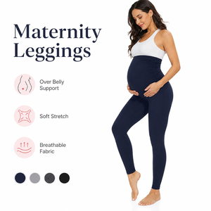 Pantaloni <span class=keywords><strong>Premaman</strong></span> a Vita Alta, Casual e alla Moda, a Tre Quarti - Product Image 1