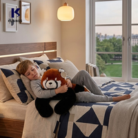 Oreiller de sommeil lesté en coton PP brodé Panda 2026 pour bébé, jouet mignon à porter sur l'épaule pour enfants