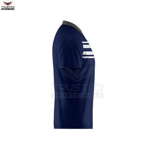 Camisetas de Hombre de Algodón Tejido Sólido de Dos Tonos con Combinación de Colores Personalizada para el Cuello, Impresión de Logotipo Personalizado, Transpirables, de Manga Corta - Product Image 5