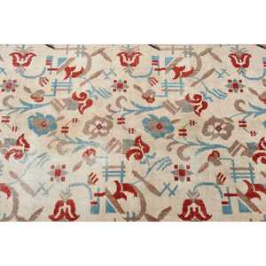 Tapis turc vintage, tapis de sol de 3,7 x 6,8 pieds, tapis à motifs floraux rouge et bleu - Product Image 5