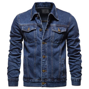 High Quality Men's Casual <b>Denim</b> <b>Jacket</b> Custom Long Sleeve <b>Lightweight</b> Breathable Premium Cotton Fabric Wholesale New Condition - Product Image 3