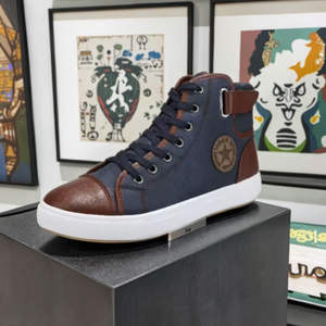 Chaussures habillées en cuir pour hommes - Tige en velours de luxe, ajustement confortable - Product Image 1