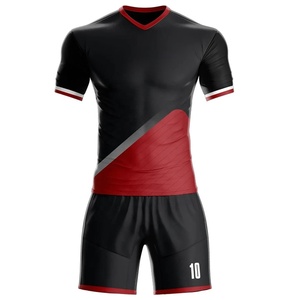 Ensemble Maillot et Short de Football OEM Personnalisable pour Adultes – Kits Sportifs d'Équipe Personnalisés 100% Polyester Haute Qualité – Vente Flash - Product Image 3