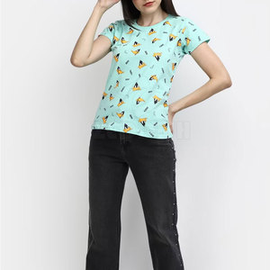 Camiseta ligera para mujer, camisetas personalizadas de Color para mujer, camiseta de manga corta de verano superventas - Product Image 5