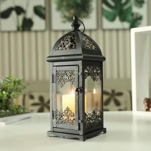 Minimalist <b>Black</b> Metal <b>Candle</b> <b>Holder</b> Decorative Accent for Living Room Table Bedroom and Office Home Decoration - Product Image 1