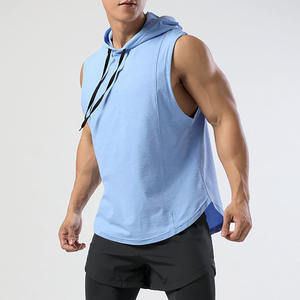 2025 Custom <b>Gym</b> <b>Hoodie</b> for Men High Quality 100% Cotton Breathable Stylish Hoodies With Printed Pattern for Summer Exercise - Product Image 3
