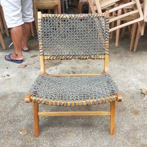 Customizable Solid Teak Wood Outdoor Garden <b>Chair</b> Sustainable Chaise Lounge Woven Rattan Wicker for Villa Patio Furniture Pool - Product Image 4