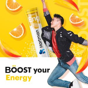 Daily Energy Effervescent <b>Tablets</b> Orange Mango Flavored <b>Caffeine</b> Guarana B Vitamins 20 <b>Tablets</b> for Adults Pregnant Women - Product Image 2