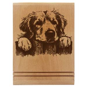 Golden Retriever Dog Memorial <b>Pet</b> <b>Urn</b> Cremation <b>Urn</b> Golden Photo <b>Urn</b> with Custom Engraving - Product Image 4