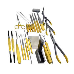 ชุดเครื่องมือเสริมจมูกทำจากสเตนเลสแบบแมนนวล71-Pcs ได้รับการรับรองจาก CE สำหรับการทำศัลยกรรมเสริมจมูกพลาสติกเพื่อการสร้างความงาม - Product Image 2