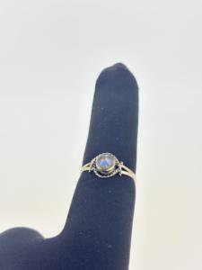 Anneaux solitaires classiques en argent sterling 925 pur de qualité supérieure, pierres précieuses naturelles en labradorite, bijoux fins pour les fêtes - Product Image 3