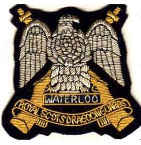 ROYAL SCOTS BLAZER BADGE Haute Qualité Personnalisé À La Main À Coudre Brodé Fil De Bullion Conception Meilleure Main pour Uniformes De Garde - Product Image 2