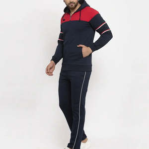 Vente en gros de survêtements respirants confortables et décontractés pour hommes, survêtements deux pièces à fermeture éclair à vendre - Product Image 2