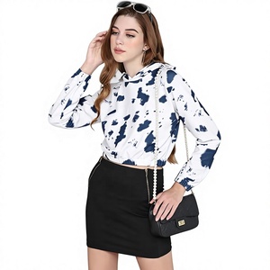เสื้อฮู้ดผู้หญิงแขนยาว EVER GLOW ขายส่ง OEM รับทำโลโก้ ผ้าฝ้ายฟลีซ 100% หนัก 220 กรัม บุซับใน สวมใส่สบาย ไม่หดตัว แฟชั่นเรียบง่าย - Product Image 4