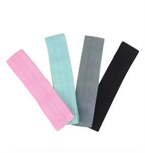 Ensemble de bandes de résistance en tissu avec logo personnalisé, bandes de résistance antidérapantes pour les fesses, les hanches, pour la salle de sport, le fitness, l'entraînement à domicile, le yoga et l'exercice - Product Image 4