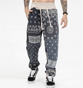 Pantalones de chándal de gran tamaño con logotipo personalizado pantalones de chándal holgados de pierna ancha de alta calidad pantalones de chándal lisos básicos de talla grande para hombre - Product Image 5