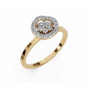 Bague en diamant Premium Galswinthas Circle of Radiance, taille ronde, 0,233 ct, or 9 carats, 14 carats, 18 carats, fournisseur en gros en ligne - Product Image 5