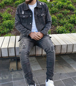 Vestes en toile épaisse pour hommes 2026, personnalisables, de haute qualité, avec doublure en fibre de bambou, logo personnalisé, style décontracté en denim - Product Image 5